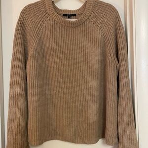 Quince Tan Cowl Neck Sweater